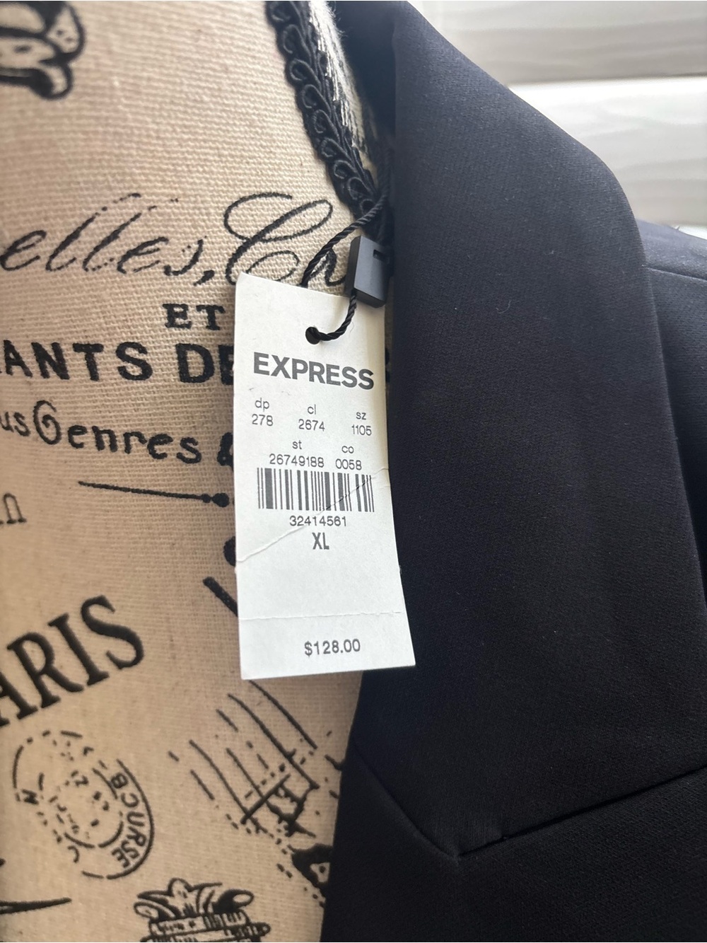 Express Black Tailored Blazer NWT - Picture 2 of 7